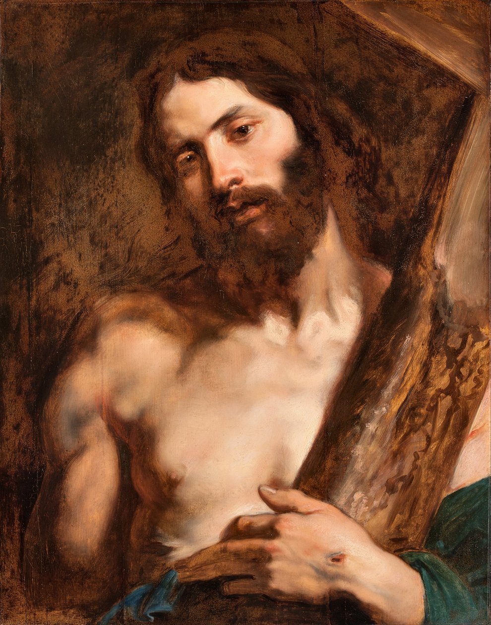 A keresztet vivő Krisztus, 17. század első harmada. alkotó: Anthony van Dyck