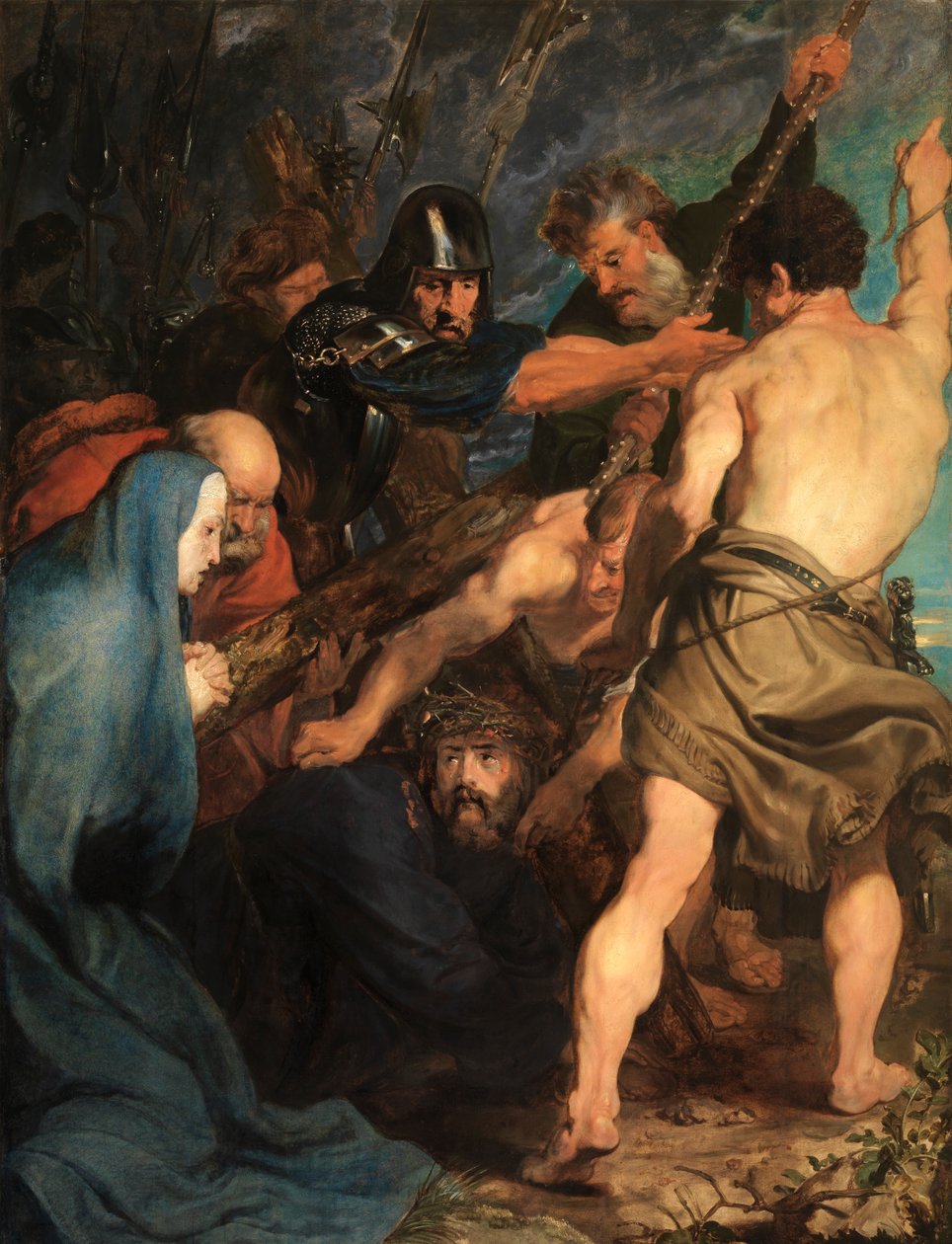Krisztus összeesik a keresztet cipelve alkotó: Anthony van Dyck