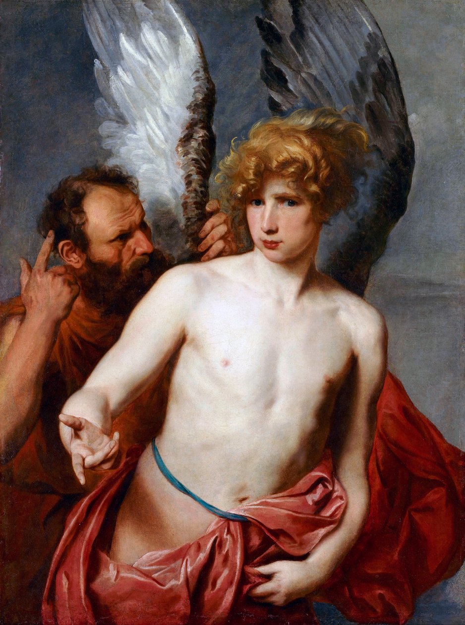 Sir Anthony van Dyck (1599-1641) festménye: "Dedale és Icarus" 1615-1620 Ontariói Művészeti Galéria, Torontó alkotó: Anthony van Dyck