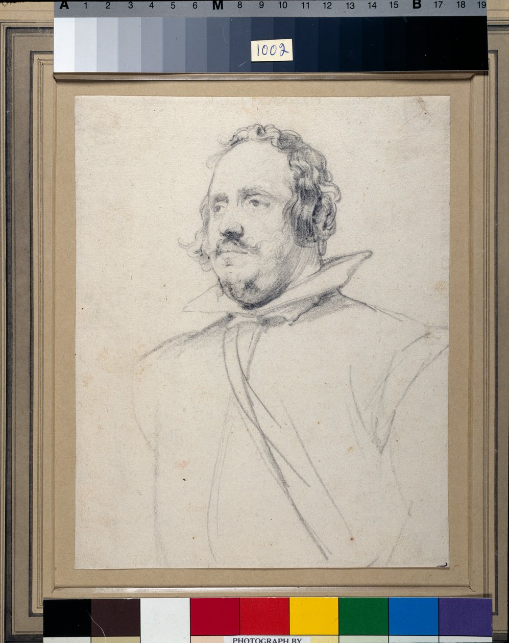 Don Emanuel Frockas (fekete kréta papíron) alkotó: Anthony van Dyck