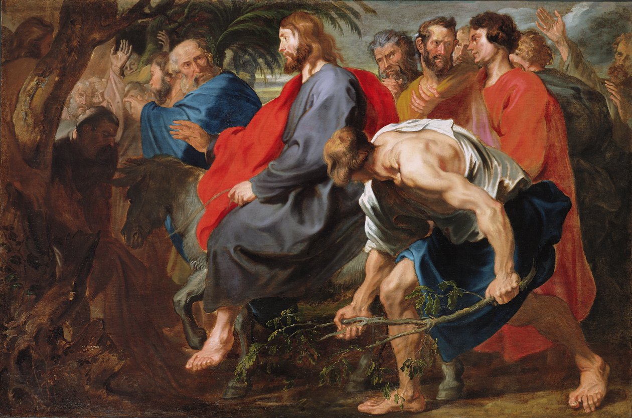 Krisztus belépése Jeruzsálembe, 1617 körül (olaj, vászon) alkotó: Anthony van Dyck