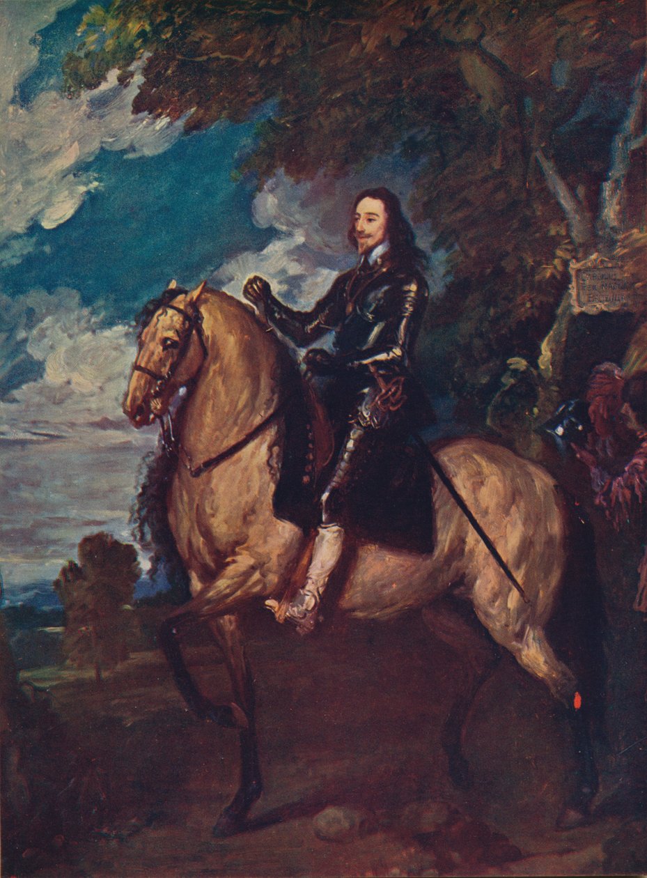 I. Károly lovas portréja, c1637, c1915 alkotó: Anthony van Dyck