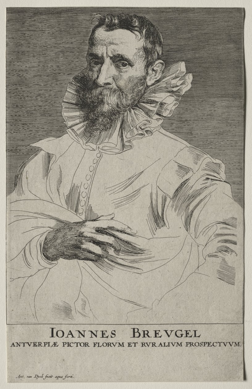 Jan Brueghel portréja alkotó: Anthony van Dyck