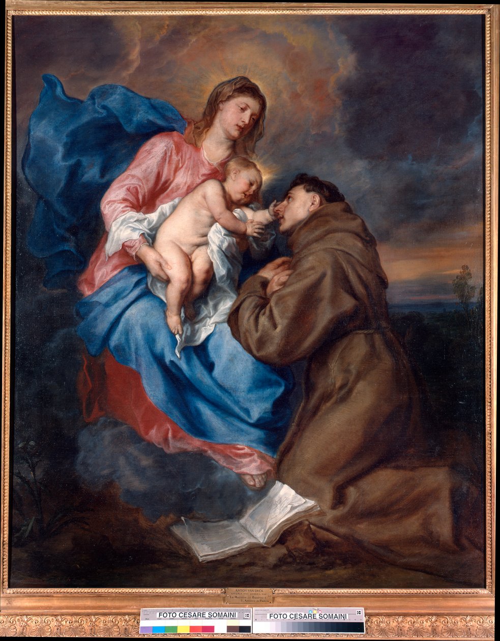 Madonna és gyermeke Páduai Szent Antalnal alkotó: Anthony van Dyck