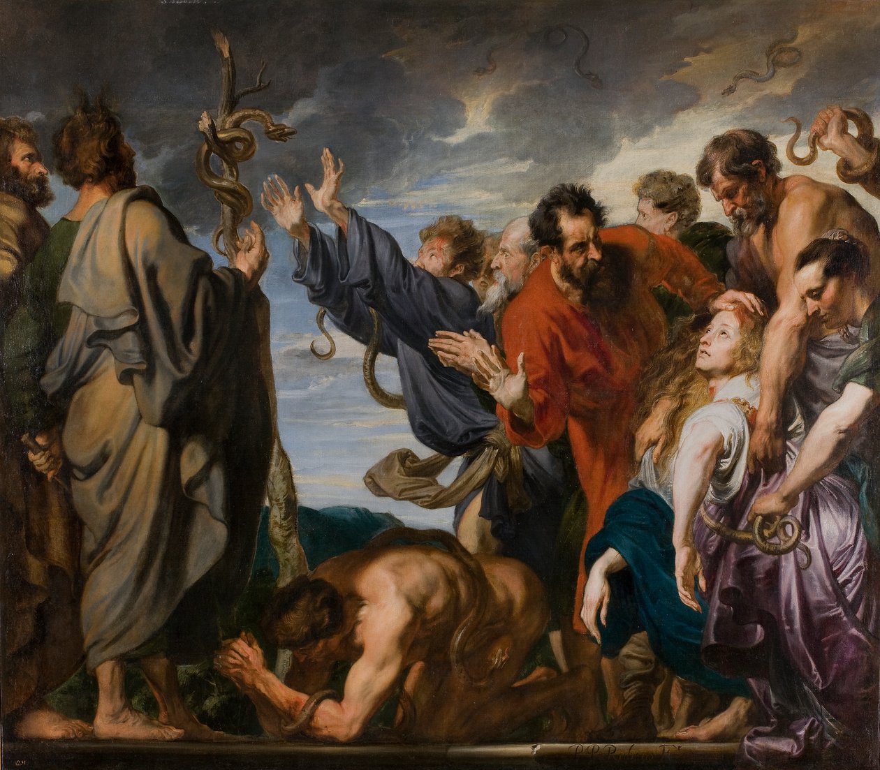 Mózes és a réz kígyó alkotó: Anthony van Dyck