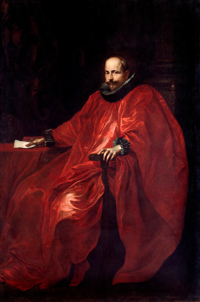 Agostino Pallavicino (1577-1649) portréja nagyköveti ruhában XV. Gergely pápához Antonie Van Dyck (1599-1641) festménye V. 219,5x148 cm Genes, Galleria di Palazzo Bianco alkotó: Anthony van Dyck