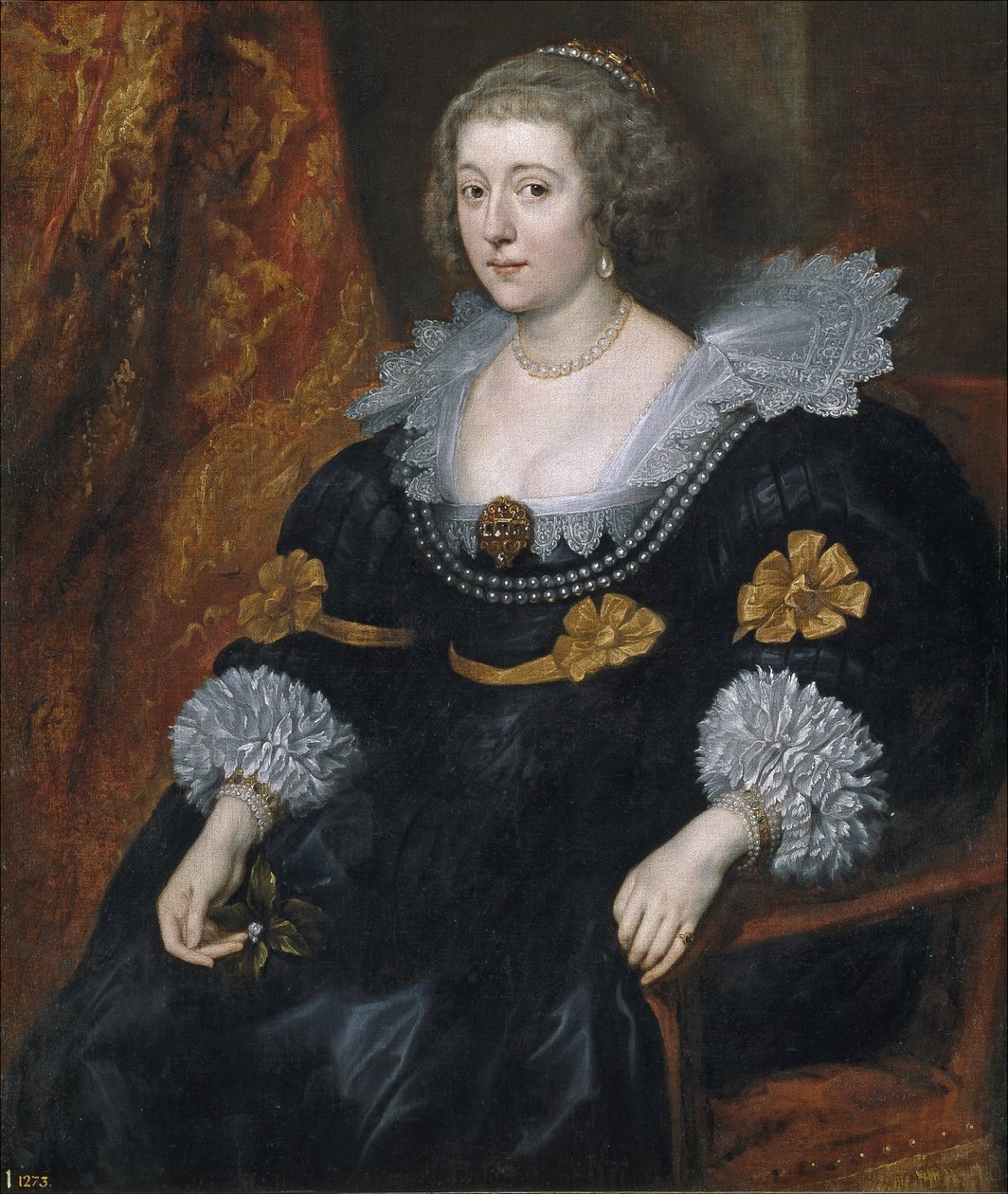 Solms-Braunfels Amalia (1602-1675) portréja (Amelie de Solms Braunfels) - Sir Anthonis (Anton ou Antoon) van Dyck (1599-1641) peinture - 1631-1632 - Olaj, vászon - 105x91 - Museo del Prado Madrid alkotó: Anthony van Dyck