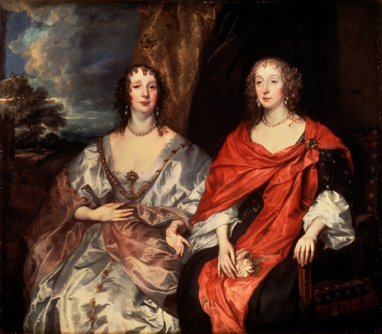 Anne Dalkeith és Anne Kirke portréja, 1630-as évek. alkotó: Anthony van Dyck