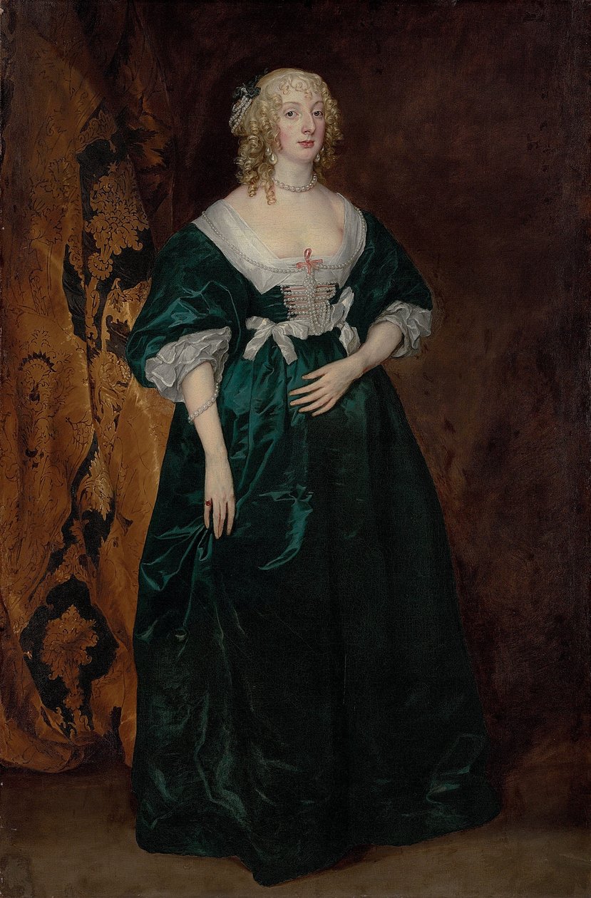 Anne Sophia Herbert, Carnarvon grófnő portréja (-1695) alkotó: Anthony van Dyck