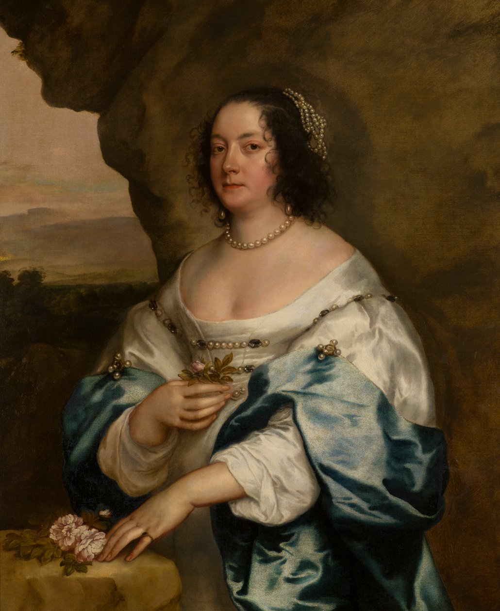 Beatrix Hammond, Oxford grófnőjének portréja, 1620-41 körül (olaj, vászon) alkotó: Anthony van Dyck