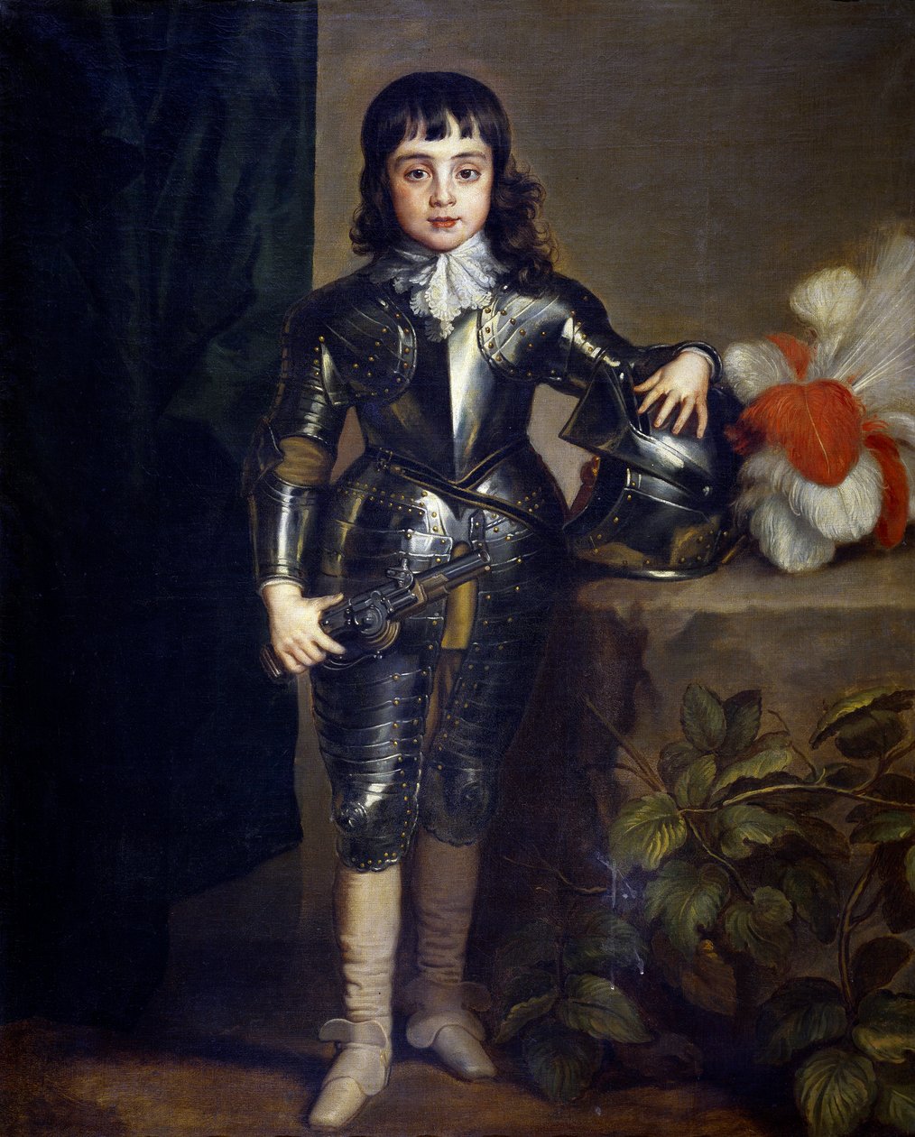 II. Anglia Károly (1630-1685) gyermekkori portréja - Dyck, Sir Anthony van (1599-1641) - kb 1637 - Olaj, vászon - 135x109 - Museo del Prado, Madrid alkotó: Anthony van Dyck