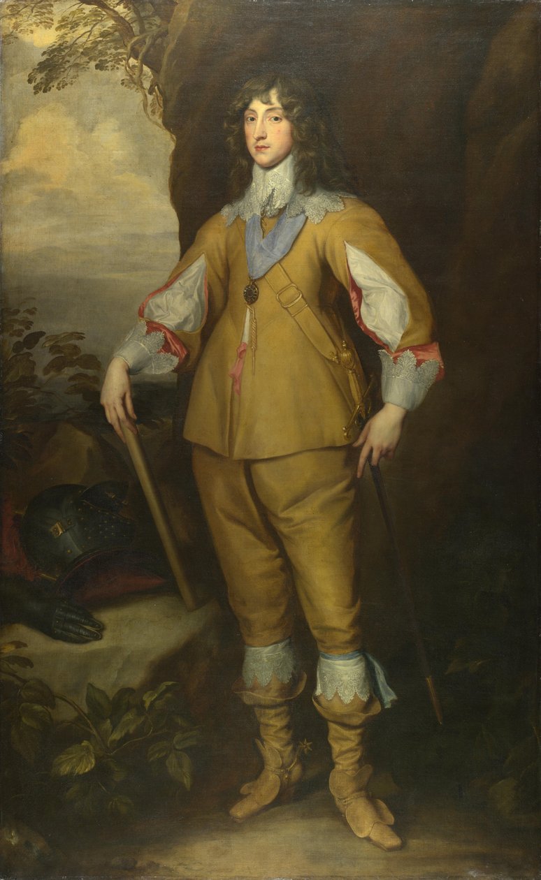 Károly I. Lajos portréja 1617-1680, nádor választófejedelem, kb. 1637 alkotó: Anthony van, Dyck
