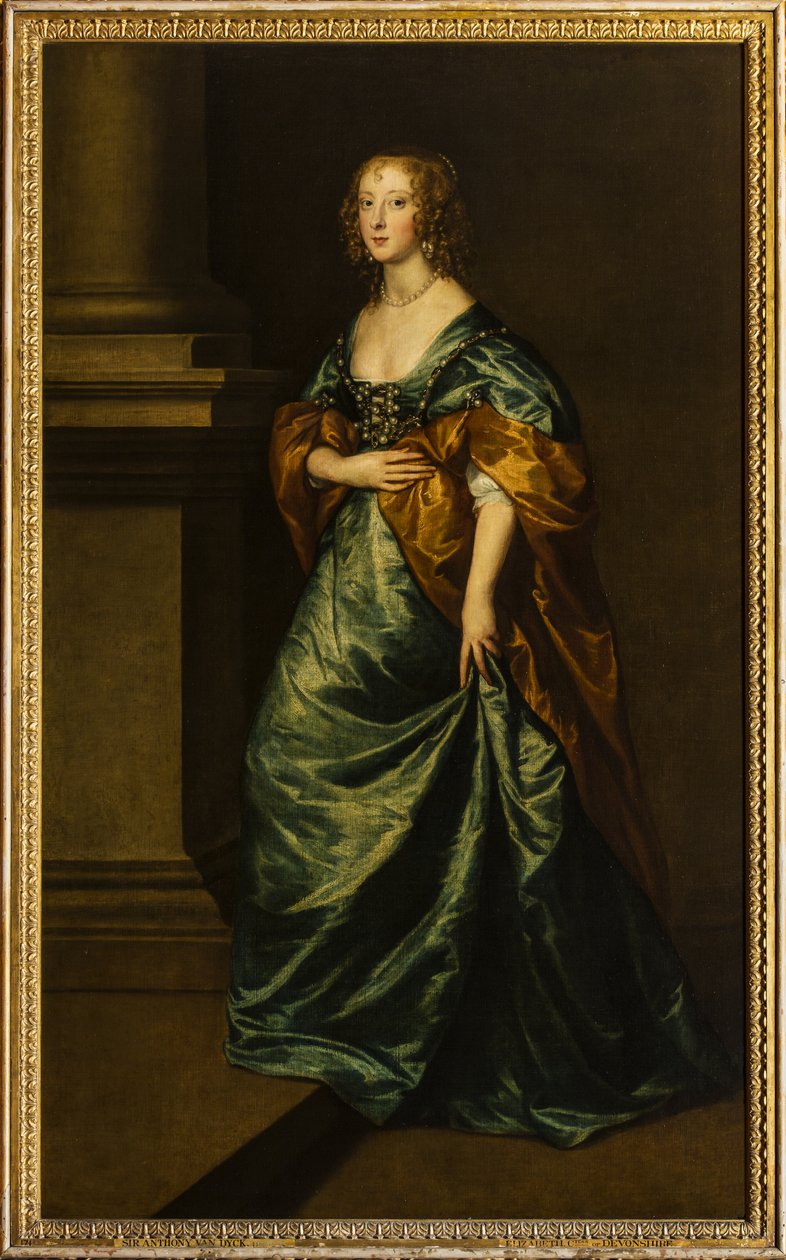 Elizabeth Cecil, Devonshire grófnőjének portréja, 1639 körül (olaj, vászon) alkotó: Anthony van Dyck