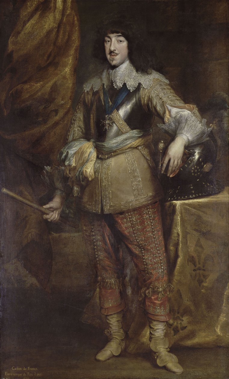 A francia Gaston, Orléans hercegének portréja 1608-1660 alkotó: Anthony van Dyck