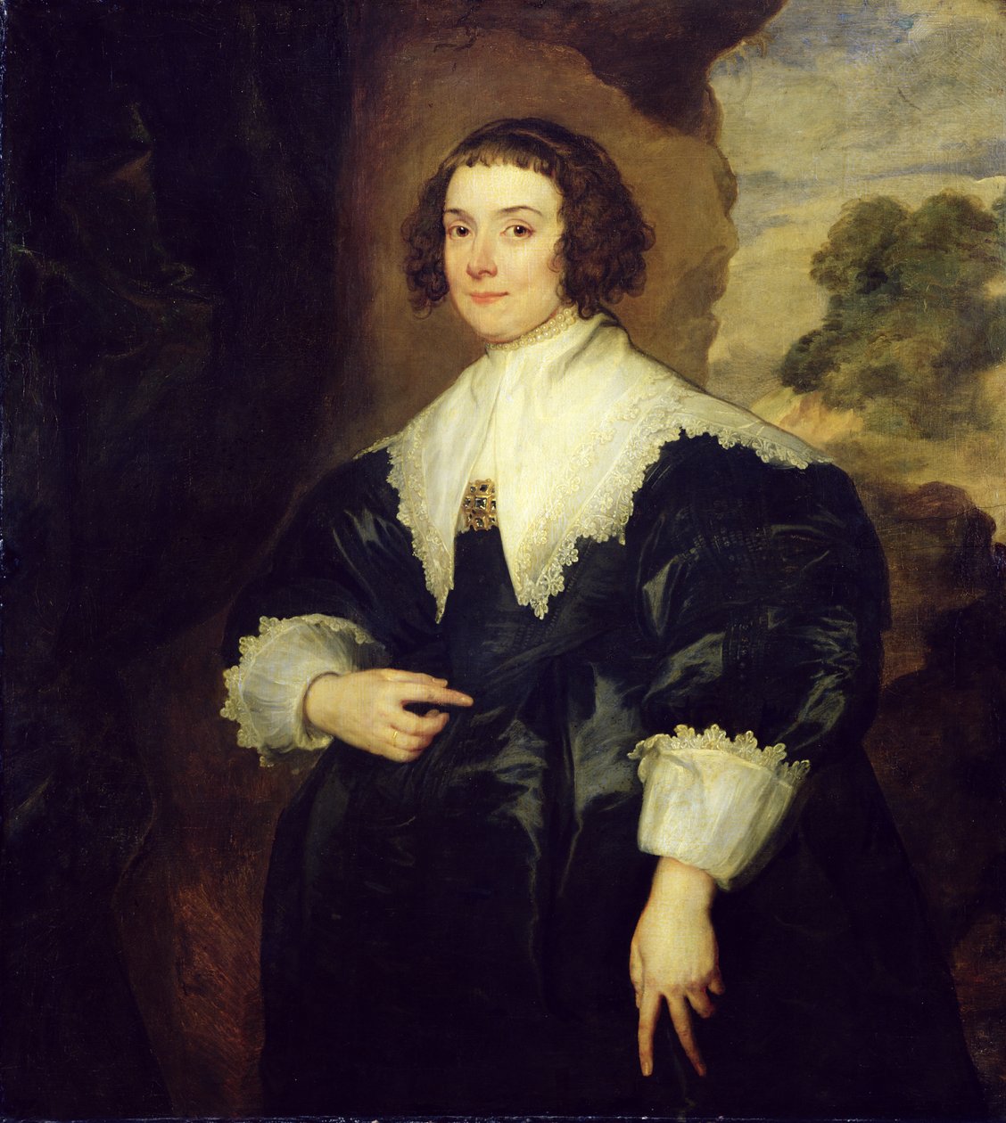Isabella van Assche portréja, Justus van Meerstraten felesége (†1639) 1634-35 alkotó: Anthony van Dyck