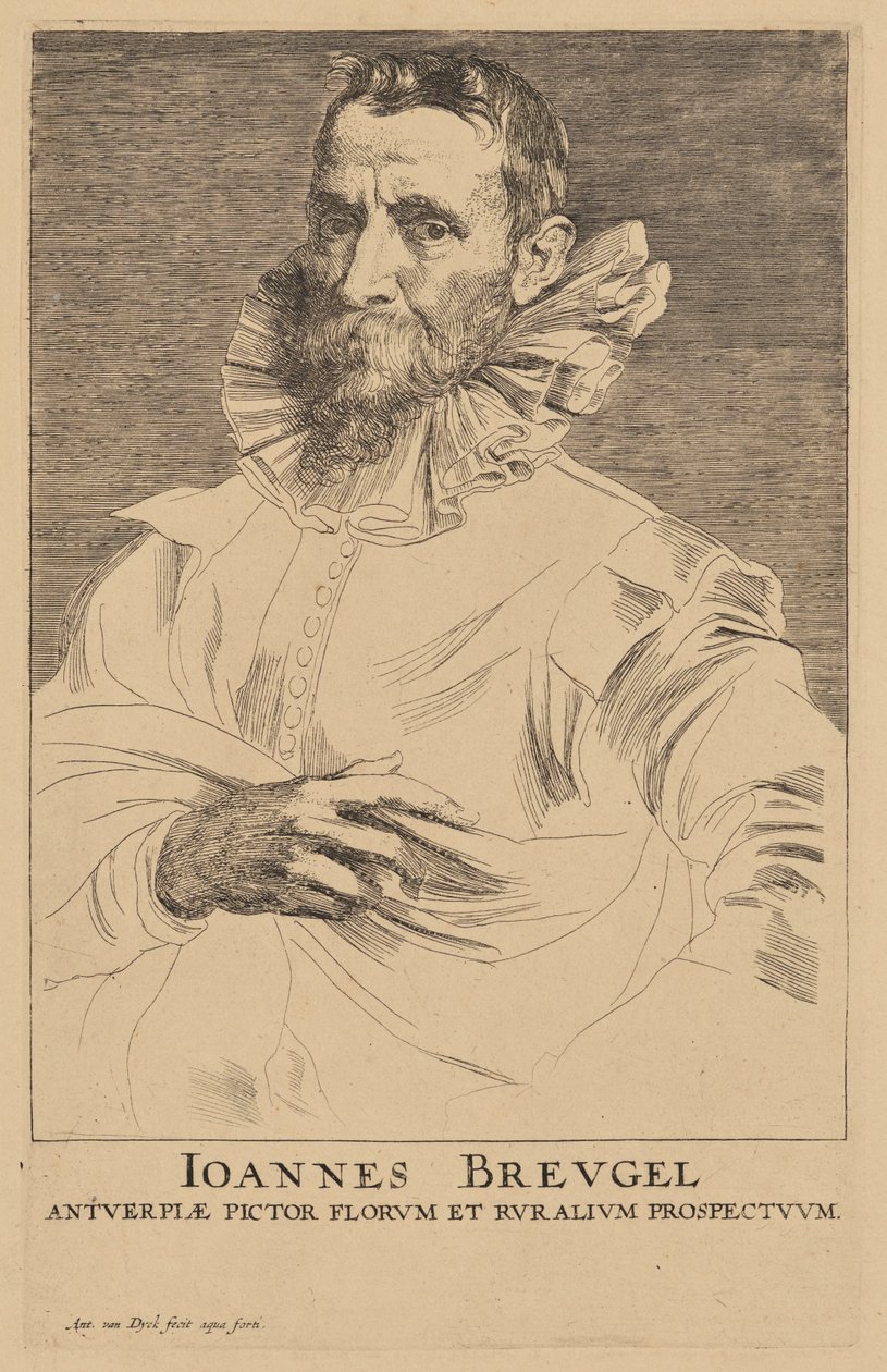 Idősebb Jan Bruegel portréja alkotó: Anthony van Dyck