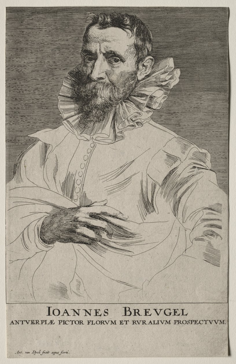 Jan Brueghel portréja alkotó: Anthony van Dyck