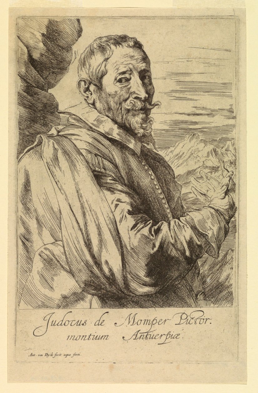 Josse de Momper portréja, az Emberek Hercegei Ikonjaiból alkotó: Anthony van Dyck