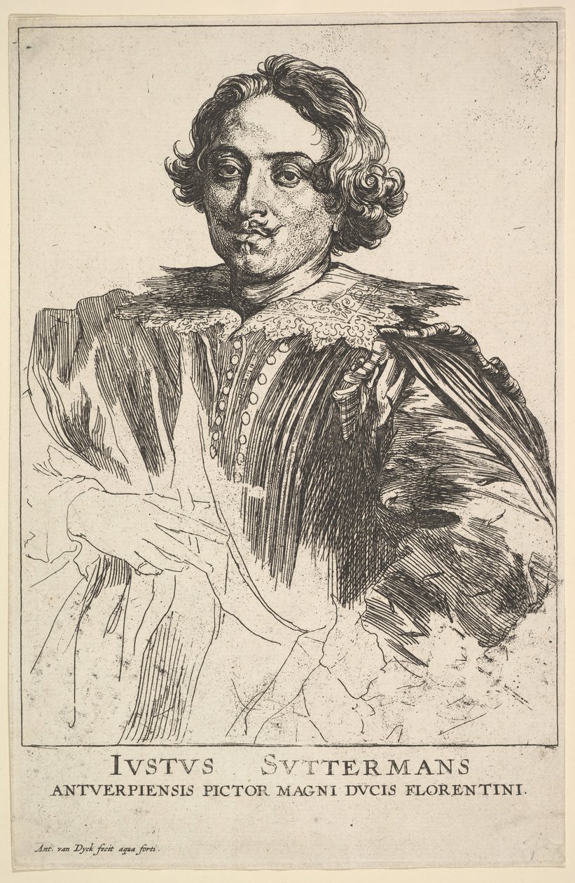 Justus Suttermans portréja, 17. század. alkotó: Anthony van Dyck