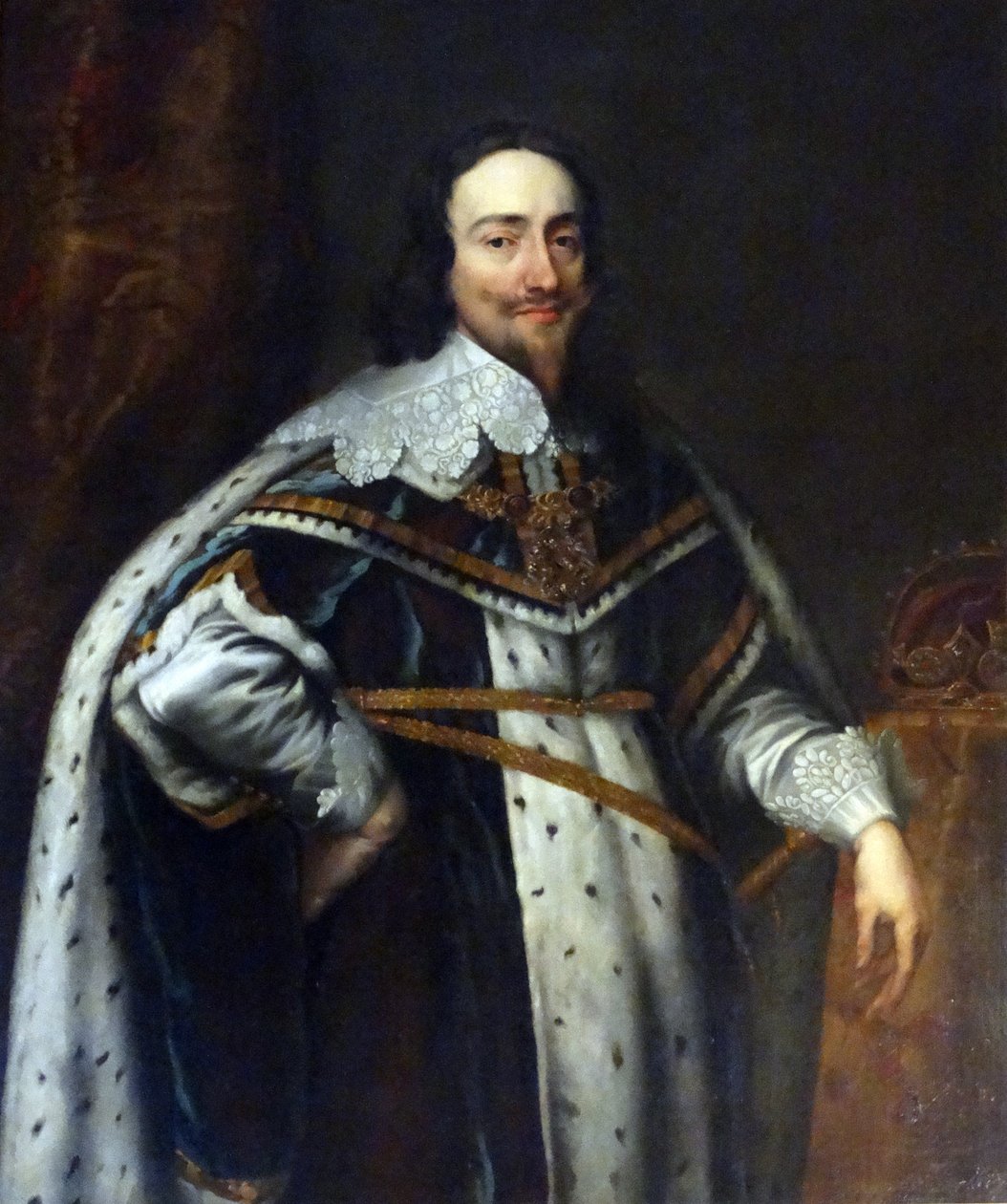 I. Károly angol király portréja (olaj, vászon) alkotó: Anthony van Dyck
