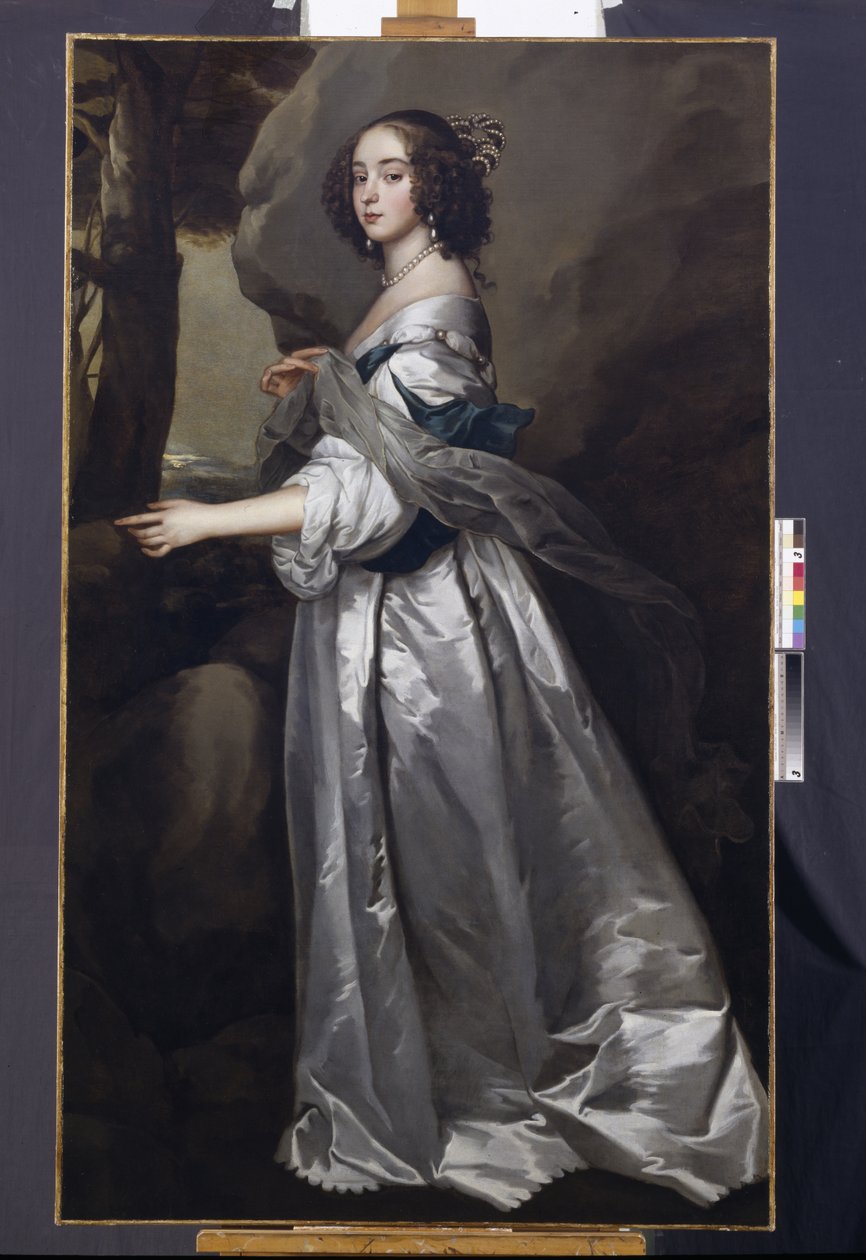 Lady Frances Cranfield, Lady Buckhurst, később Dorset grófnő portréja, 1637-50 körül (olaj, vászon) alkotó: Anthony van Dyck