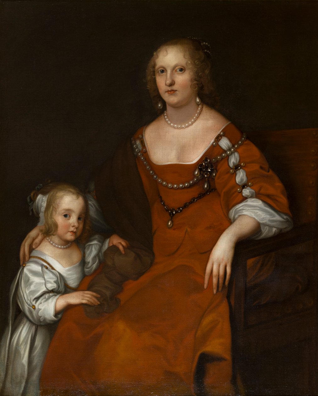 Margaret Howard, Carlisle grófnő (1618-1664) és Lady Diana Russell portréja, aki Lady Allington lett (1652-1701), 1654-53 körül (olaj, vászon) alkotó: Anthony van Dyck