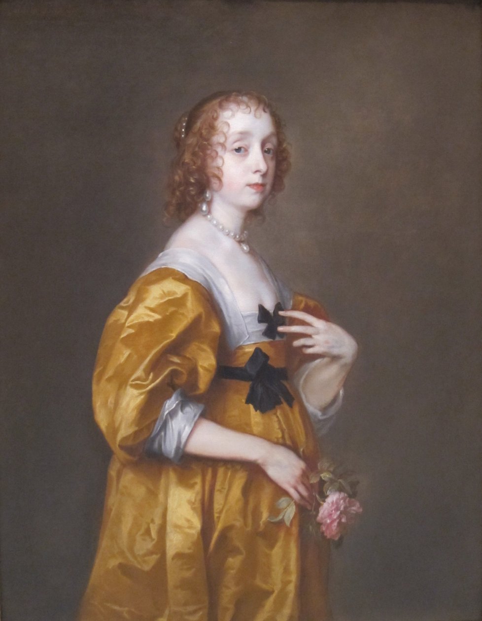 Mary Stewart, Richmond és Lennox hercegnéje (1622-1685), korábban Lady Mary Villiers portréja. alkotó: Anthony van Dyck