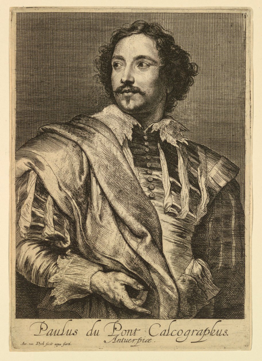 Paulus Pontius portréja, az emberek hercegei ikonjaiból alkotó: Anthony van Dyck