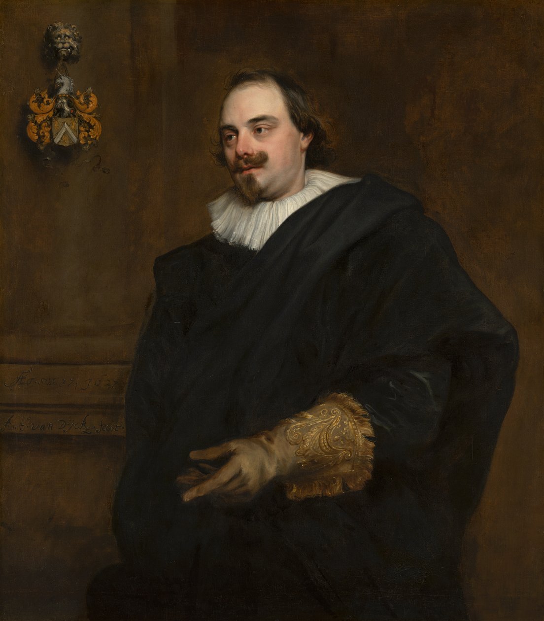 Peeter Stevens (kb.1590-1668) portréja, 1627 alkotó: Anthony van Dyck