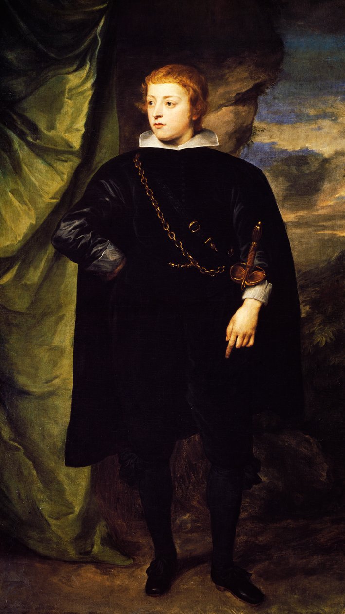 Károly Lajos pfalzi herceg portréja (Mannheim 1617-1680), Anthony van Dyck (1599-1641) festménye alkotó: Anthony van Dyck