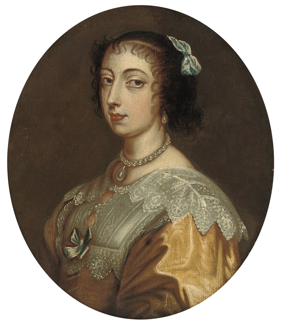 Henrietta Mária királyné portréja alkotó: Anthony van Dyck