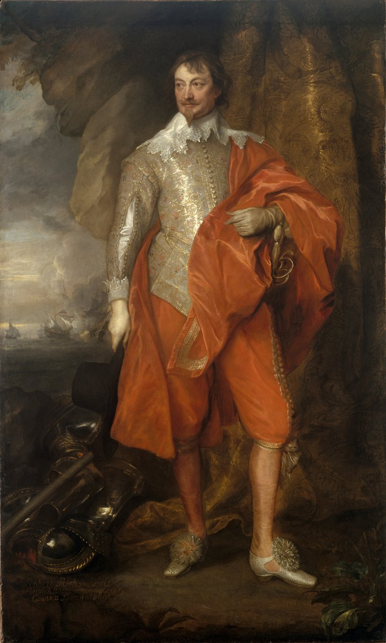 Robert Rich, Warwick második grófja 1587-1658, 1632 és 1641 között portréja alkotó: Anthony van Dyck