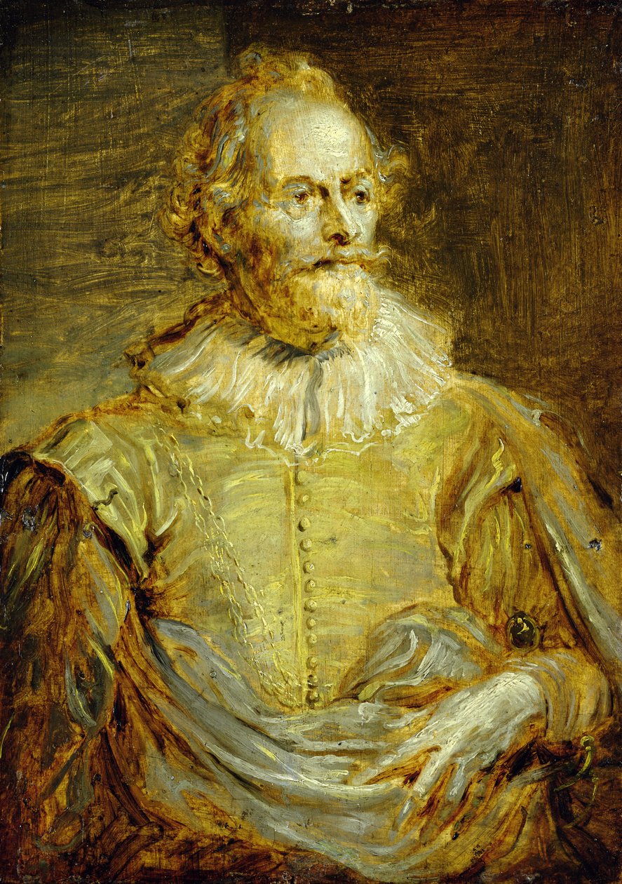 Paulus Halmalius szenátor portréja (olaj, tölgyfa tábla) alkotó: Anthony van Dyck