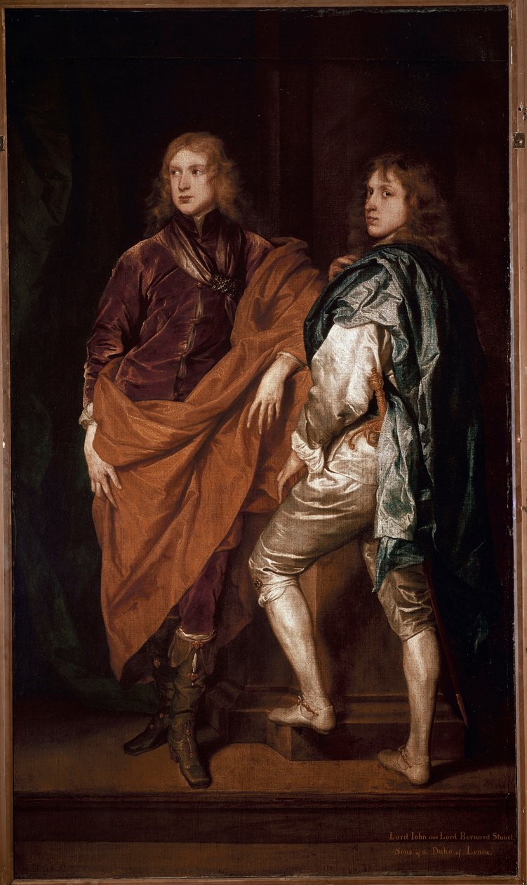 Két angol úriember portréja, akik Antonie Van Dyck iskolájából festenek alkotó: Anthony van Dyck