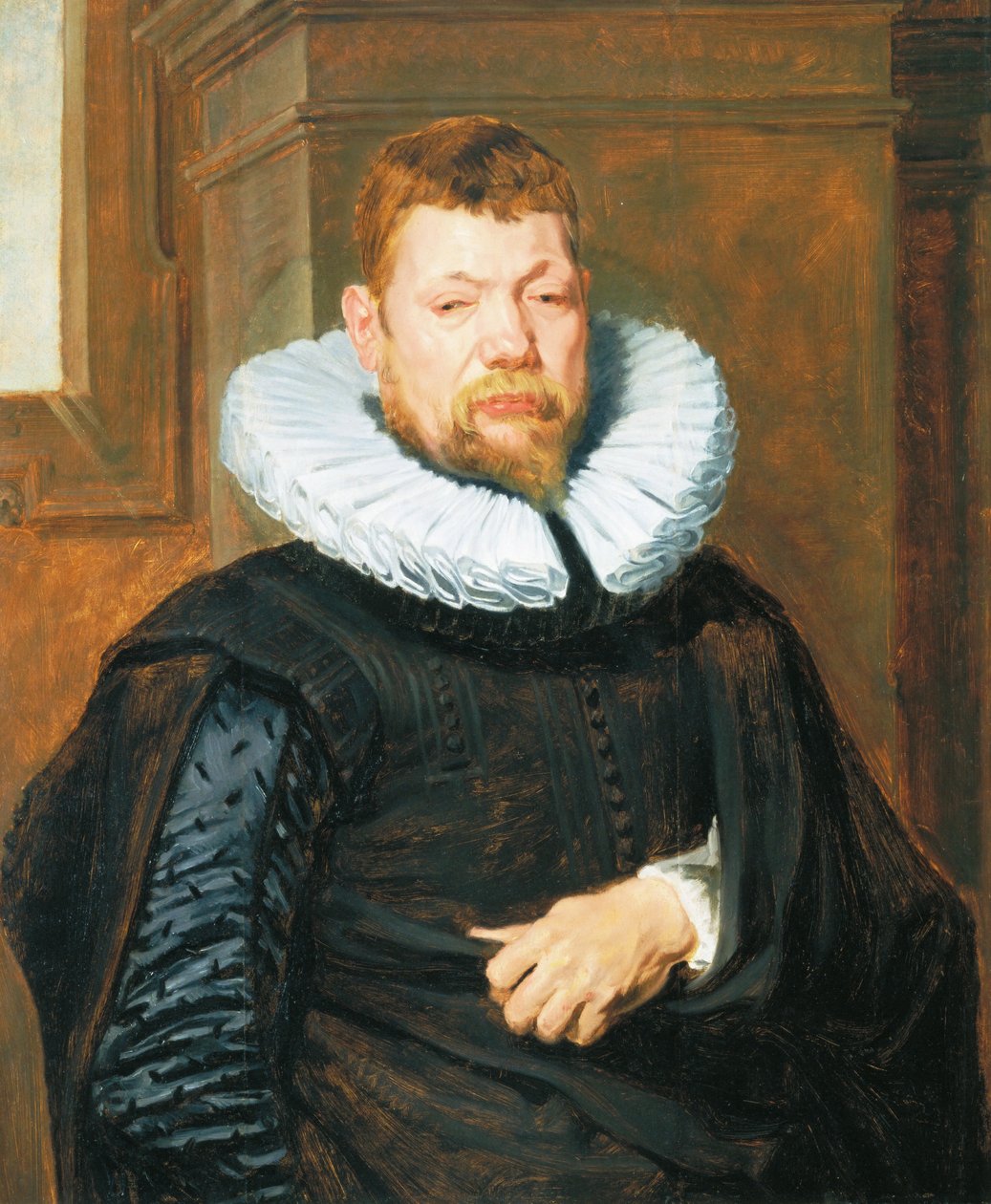 Szakállas férfi portréja, 1616 körül (olaj, tölgyfa tábla) alkotó: Anthony van Dyck