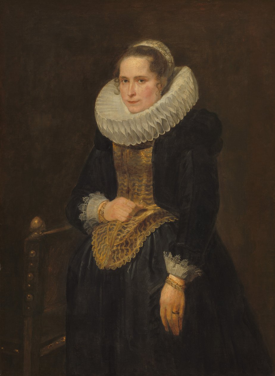 Egy flamand hölgy portréja, valószínűleg 1618. alkotó: Anthony van Dyck