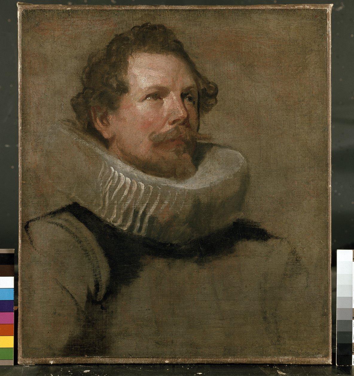 Malomkőgallért viselő férfi portréja, 17. század alkotó: Anthony van Dyck