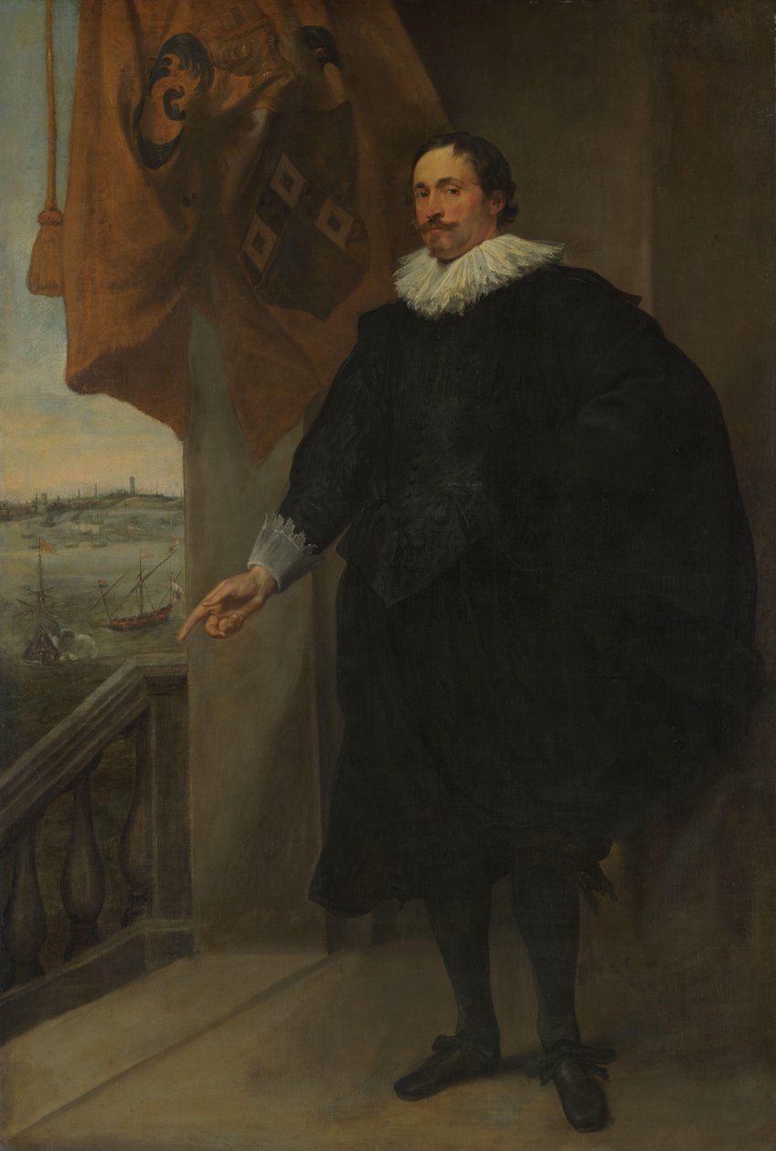 Egy nemes, esetleg Adriaan van der Borcht portréja alkotó: Anthony van Dyck