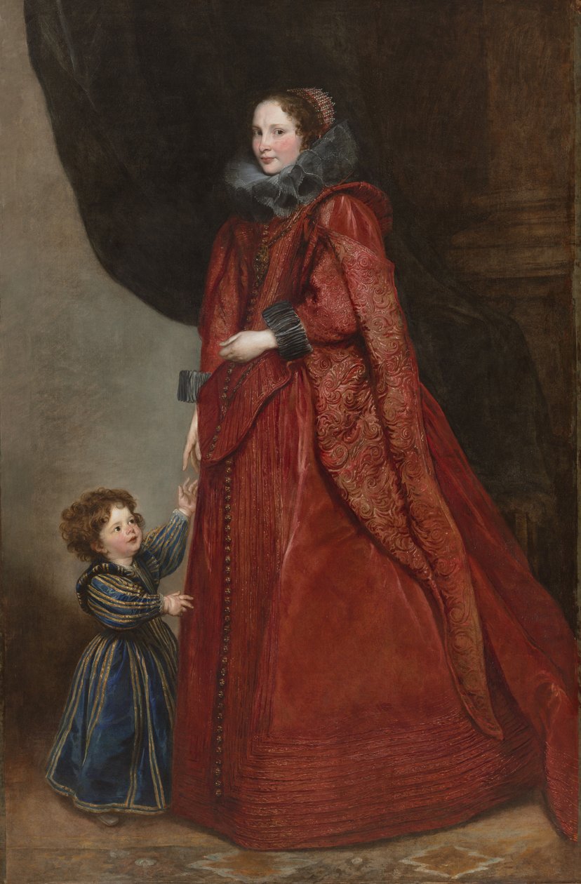 Nő és gyermek portréja, 1623-25 körül (olaj, vászon) alkotó: Anthony van Dyck