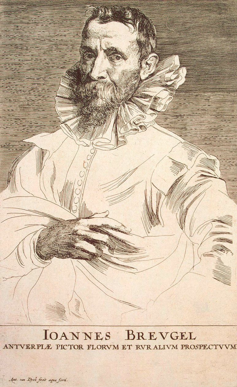 Az ifjabb Jan Brueghel művész portréja 1601-1678, 17. század első harmada alkotó: Anthony van Dyck