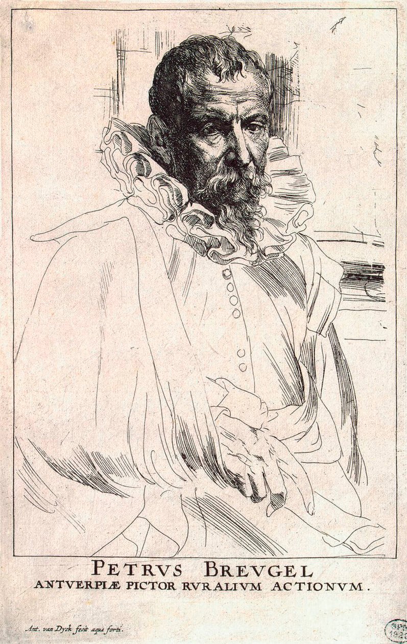 Az ifjabb Pieter Bruegel művész portréja, 1564-1636, 17. század eleje alkotó: Anthony van Dyck