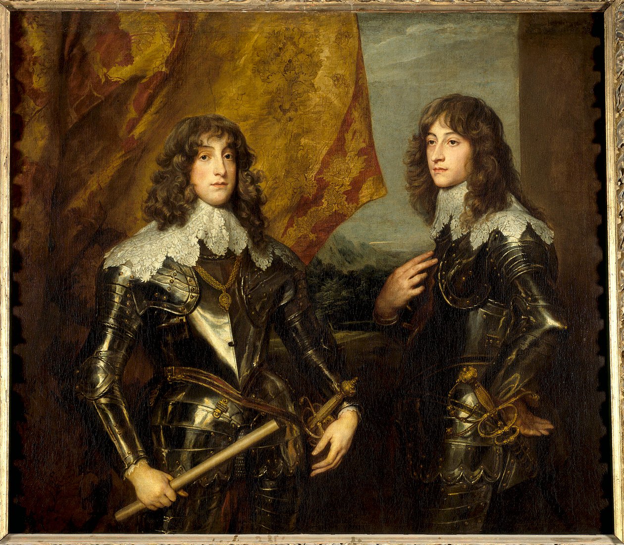 A Palatins hercegek, I. Károly Lajos (1617-1680) és Robert (1619-1682) portréi Bohém király fiáról, V. Fredericről. Anton (Antoon vagy Anthony) van Dyck (1599-1641) festménye alkotó: Anthony van Dyck
