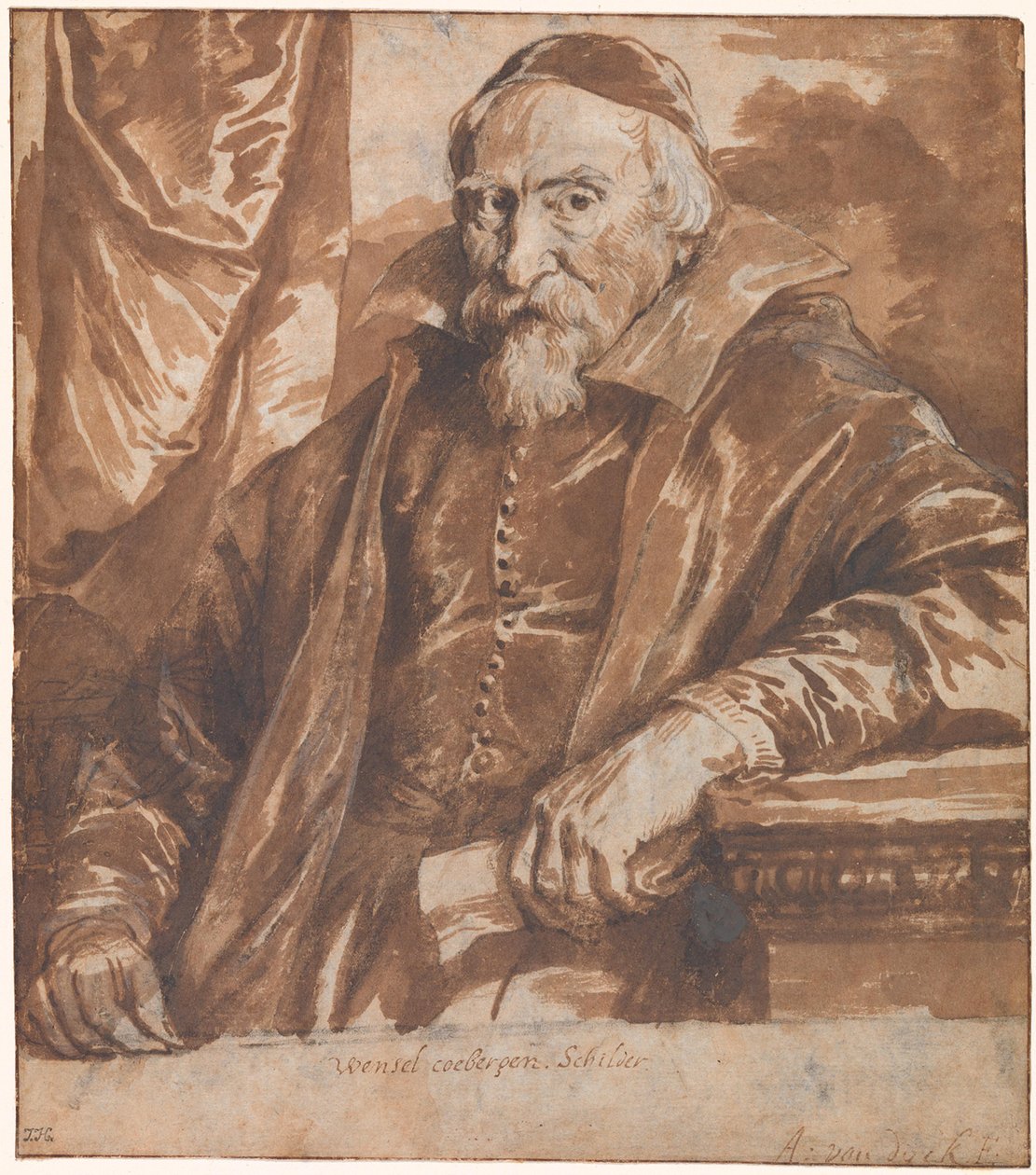 Wenzel Coeberger (Coebergher) portréja alkotó: Anthony van Dyck