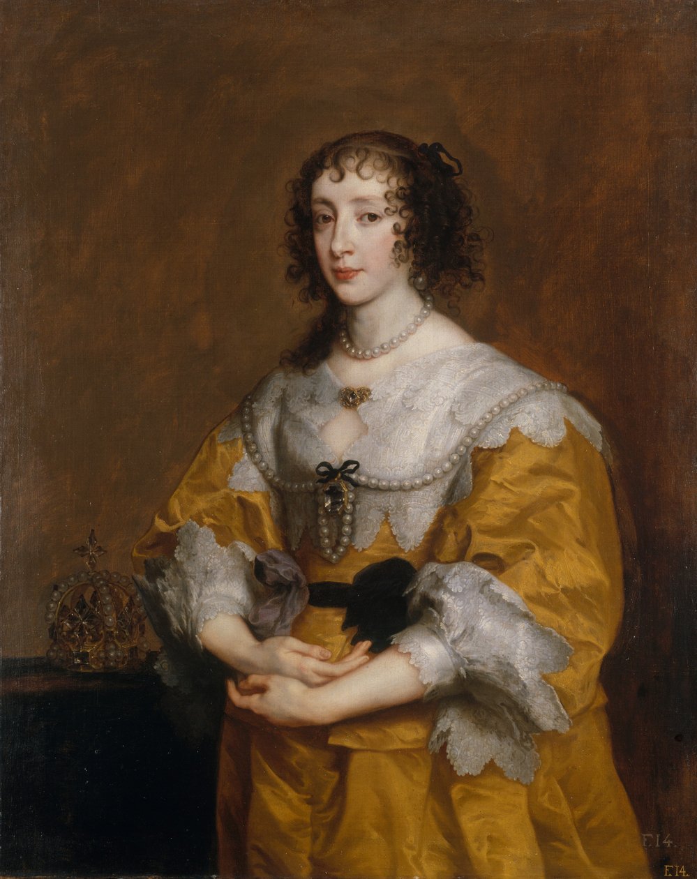 Henrietta Mária királyné, 1636. alkotó: Anthony van Dyck