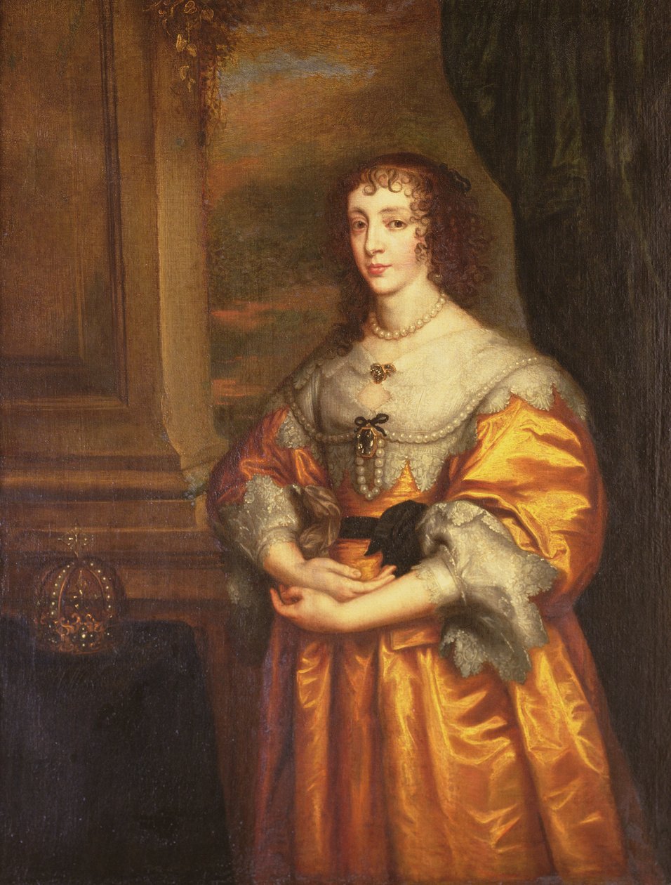 Henrietta Maria királynő, 1633 körül alkotó: Anthony van Dyck