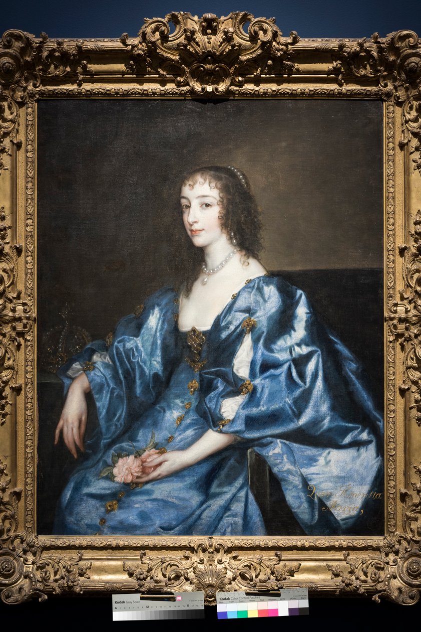 Henrietta Mária angol királynő, 1636-38 körül (olaj, vászon) alkotó: Anthony van Dyck