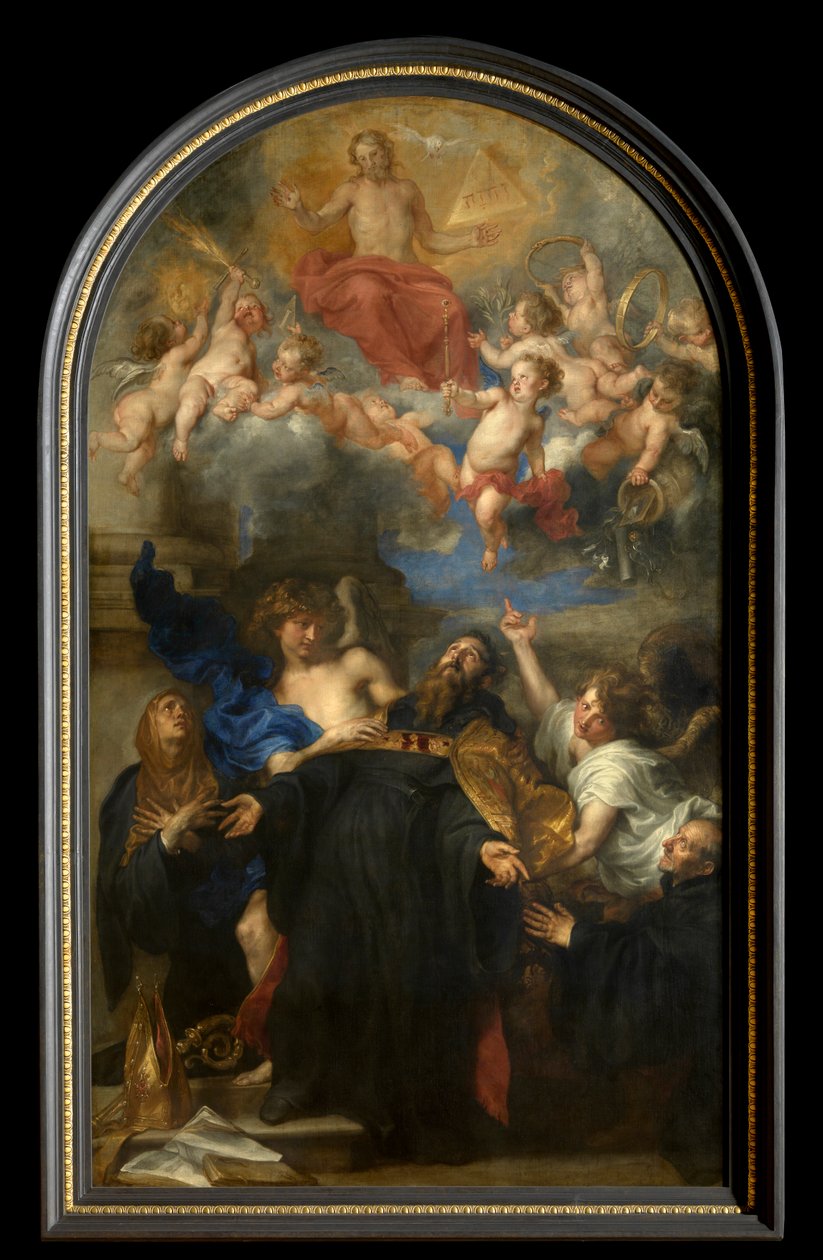 Szent Ágoston eksztázisban (olaj, vászon) alkotó: Anthony van Dyck