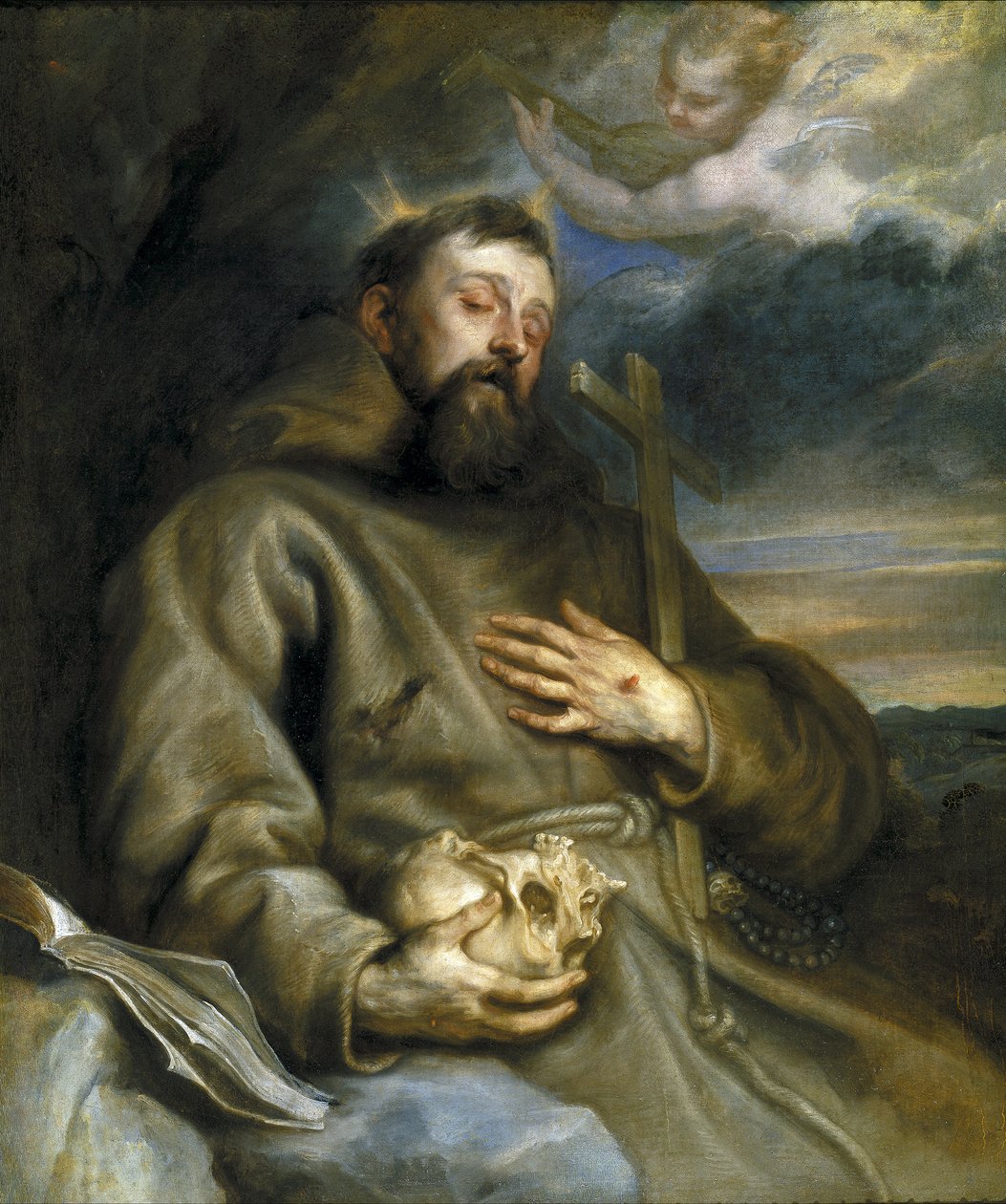 Assisi Szent Ferenc extázisban alkotó: Anthony van Dyck