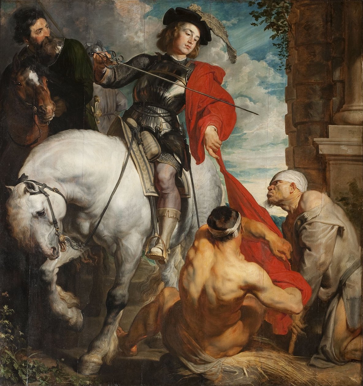 Tours-i Szent Márton osztja köpenyét alkotó: Anthony van Dyck