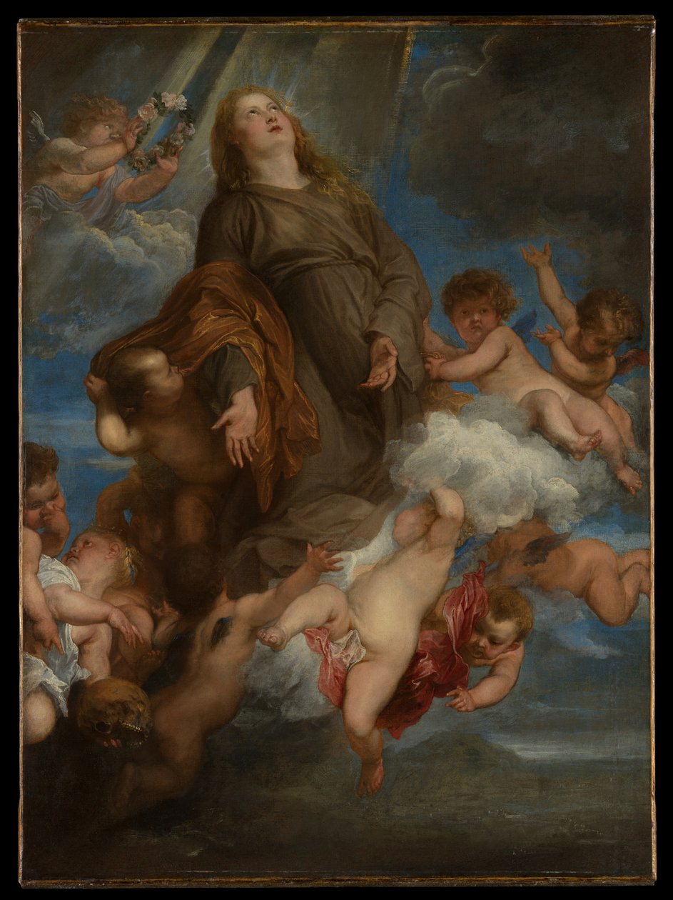 Szent Rosalie, aki a palermói pestisáldozatokért közbenjár alkotó: Anthony van Dyck